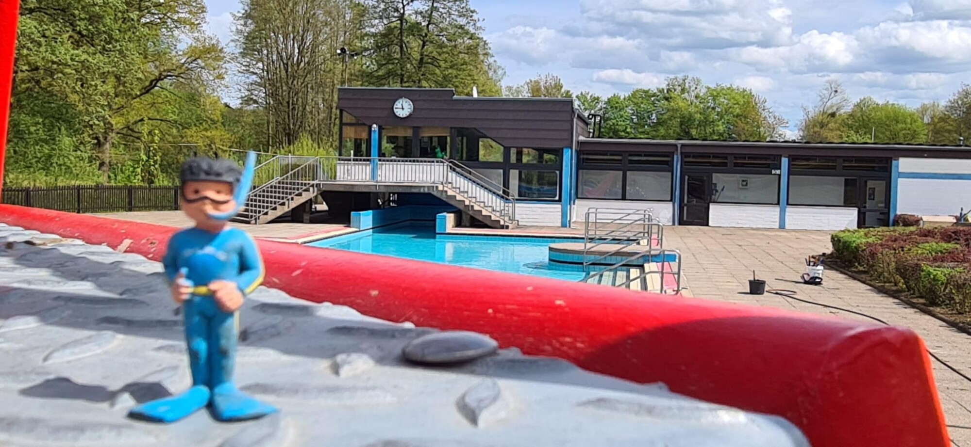 Auswinterungsaktion Freibad Polle